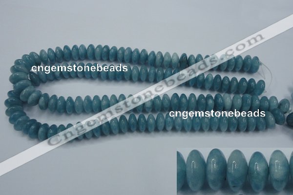 CEQ25 15.5 inches 6*12mm rondelle blue sponge quartz beads