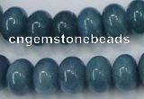 CEQ26 15.5 inches 10*14mm rondelle blue sponge quartz beads