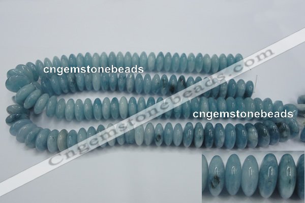 CEQ27 15.5 inches 7*16mm rondelle blue sponge quartz beads