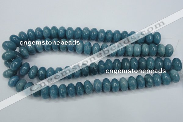 CEQ28 15.5 inches 10*16mm rondelle blue sponge quartz beads