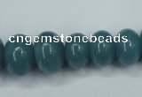 CEQ30 15.5 inches 7*10 – 15*20mm rondelle blue sponge quartz beads