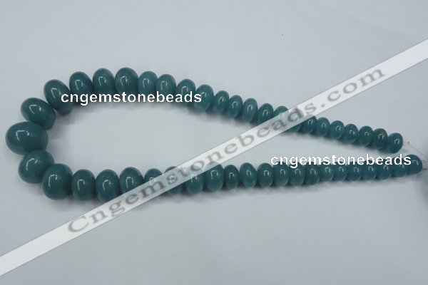 CEQ30 15.5 inches 7*10 – 15*20mm rondelle blue sponge quartz beads