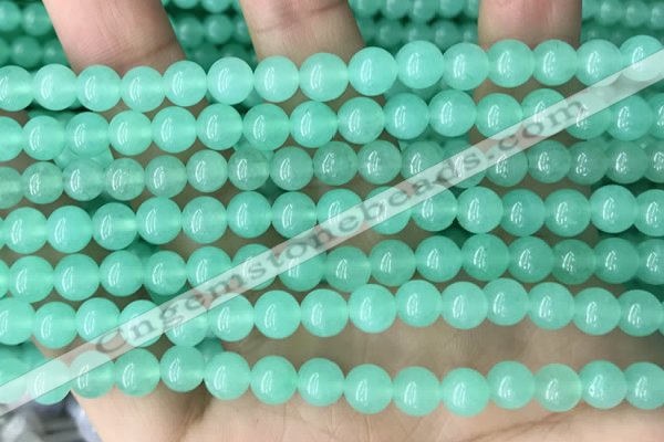 CEQ301 15.5 inches 6mm round green sponge quartz beads