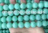 CEQ305 15.5 inches 14mm round green sponge quartz beads