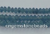 CEQ31 15.5 inches 2*4mm faceted rondelle blue sponge quartz beads