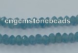 CEQ32 15.5 inches 4*6mm faceted rondelle blue sponge quartz beads