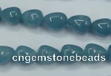 CEQ44 15.5 inches 9*11mm teardrop blue sponge quartz beads