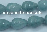 CEQ47 15.5 inches 13*18mm teardrop blue sponge quartz beads