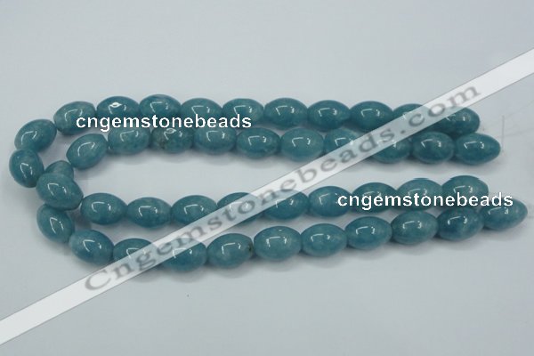 CEQ64 15.5 inches 13*18mm rice blue sponge quartz beads