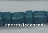 CEQ85 15.5 inches 9*14mm - 13*16mm blue sponge quartz beads