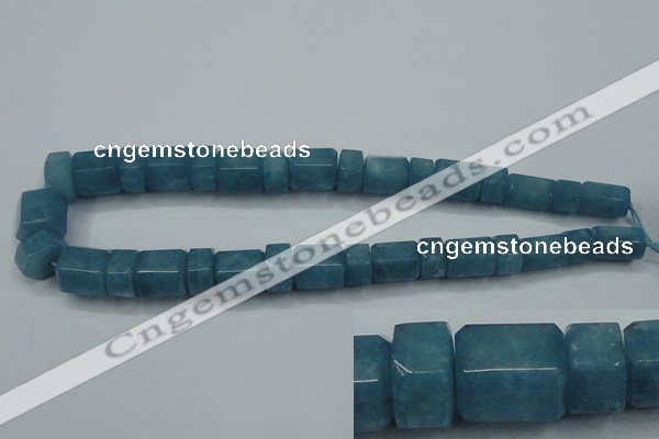 CEQ85 15.5 inches 9*14mm - 13*16mm blue sponge quartz beads