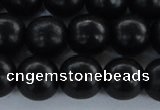 CEY06 15.5 inches 14mm round black ebony wood beads wholesale