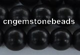 CEY07 15.5 inches 16mm round black ebony wood beads wholesale