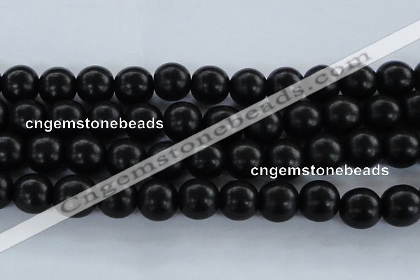 CEY09 15.5 inches 20mm round black ebony wood beads wholesale