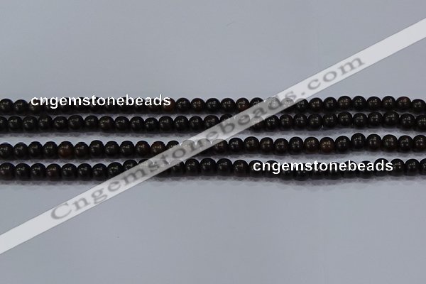 CEY51 15.5 inches 6mm round ebony wood beads wholesale