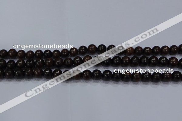 CEY52 15.5 inches 8mm round ebony wood beads wholesale