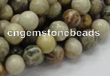 CFA03 15.5 inches 10mm round chrysanthemum agate gemstone beads