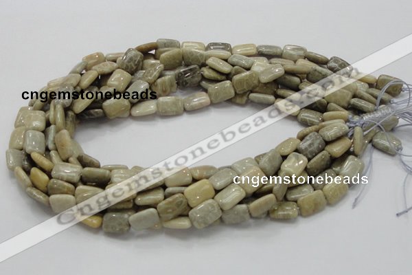 CFA17 15.5 inches 10*14mm rectangle chrysanthemum agate beads