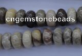 CFA204 15.5 inches 6*14mm rondelle chrysanthemum agate beads