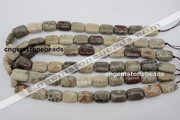 CFA222 15.5 inches 13*18mm rectangle chrysanthemum agate beads