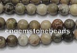 CFA26 15.5 inches 8mm round chrysanthemum agate gemstone beads