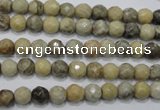 CFA28 15.5 inches 6mm faceted round chrysanthemum agate gemstone beads