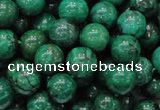 CFA68 15.5 inches 10mm round green chrysanthemum agate beads