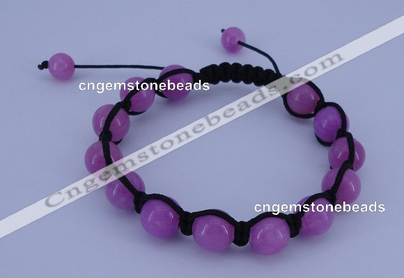 CFB500 10mm round candy jade beads adjustable bracelet wholesale