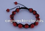 CFB501 10mm round candy jade beads adjustable bracelet wholesale