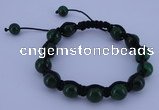 CFB502 10mm round candy jade beads adjustable bracelet wholesale