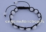 CFB505 10mm round candy jade beads adjustable bracelet wholesale