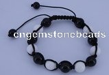 CFB506 10mm round candy jade beads adjustable bracelet wholesale