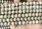 CFC333 15.5 inches 8mm round fossil coral beads wholesale