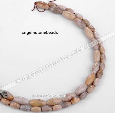 CFC54 15.5 inches rice shape coral fossil jasper beads wholesale