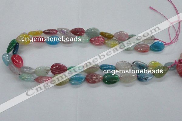 CFG1120 15.5 inches 13*18mm carved leaf agate gemstone beads