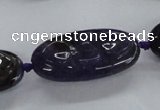 CFG1136 15.5 inches 20*40mm carved oval agate gemstone beads