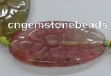 CFG1181 15.5 inches 25*40mm – 35*50mm carved freeform agate beads