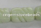 CFG1185 15.5 inches 20*30mm carved rectangle New jade beads