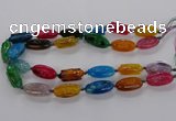 CFG1228 15.5 inches 15*30mm carved oval agate gemstone beads