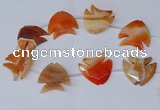 CFG1255 15.5 inches 38*42mm - 42*45mm carved fish agate beads