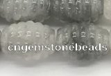 CFG1502 15.5 inches 15*20mm carved rice cloudy quartz beads