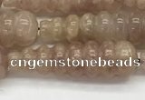 CFG1528 15.5 inches 10*35mm carved teardrop strawberry quartz beads