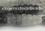 CFG1541 15.5 inches 10*30mm carved rice cloudy quartz beads