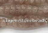 CFG1542 15.5 inches 10*30mm carved rice strawberry quartz beads