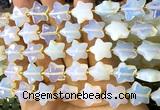 CFG1677 15 inches 14mm carved star opalite beads wholesale