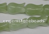 CFG239 15.5 inches 12*20mm carved flower New jade gemstone beads