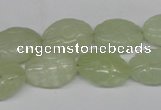 CFG245 15.5 inches 13*18mm carved oval New jade gemstone beads