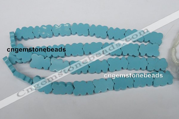 CFG285 15.5 inches 17*25mm carved turquoise beads