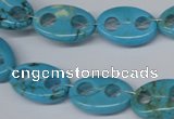 CFG291 15.5 inches 12*18mm carved oval turquoise beads