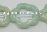 CFG31 15.5 inches 30mm carved flower amazonite gemstone beads